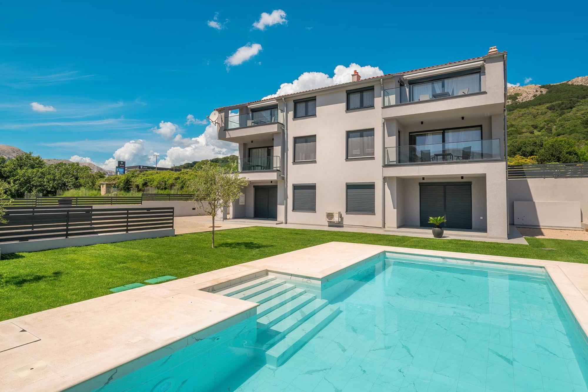 Poolside Apartments Anabella باشْكا المظهر الخارجي الصورة